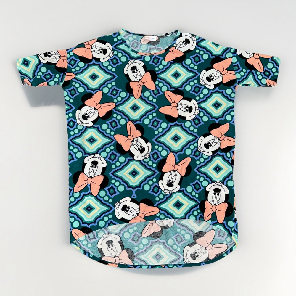 LuLaRoe Irma Disney Minnie Mouse Hi-Lo Oversized Top T-Shirt Size Medium
